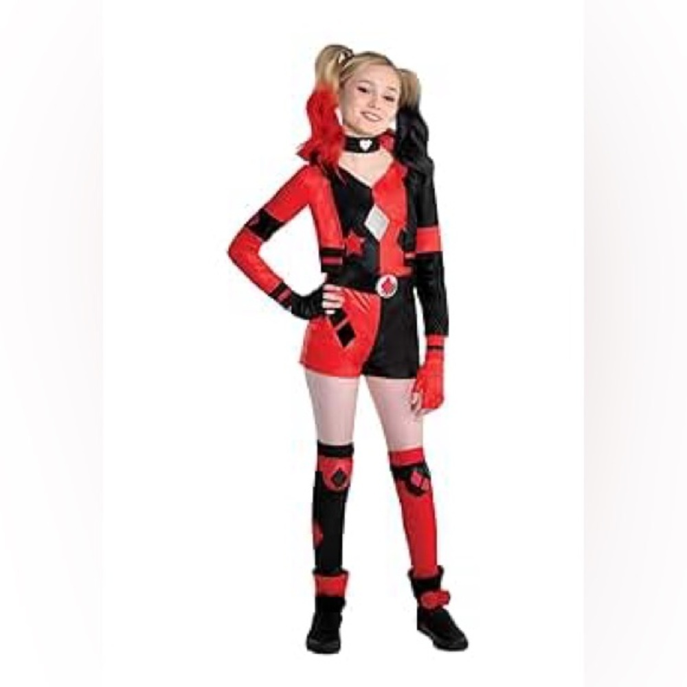 DC Comics Harley Quinn Kids Costume - Red and Black